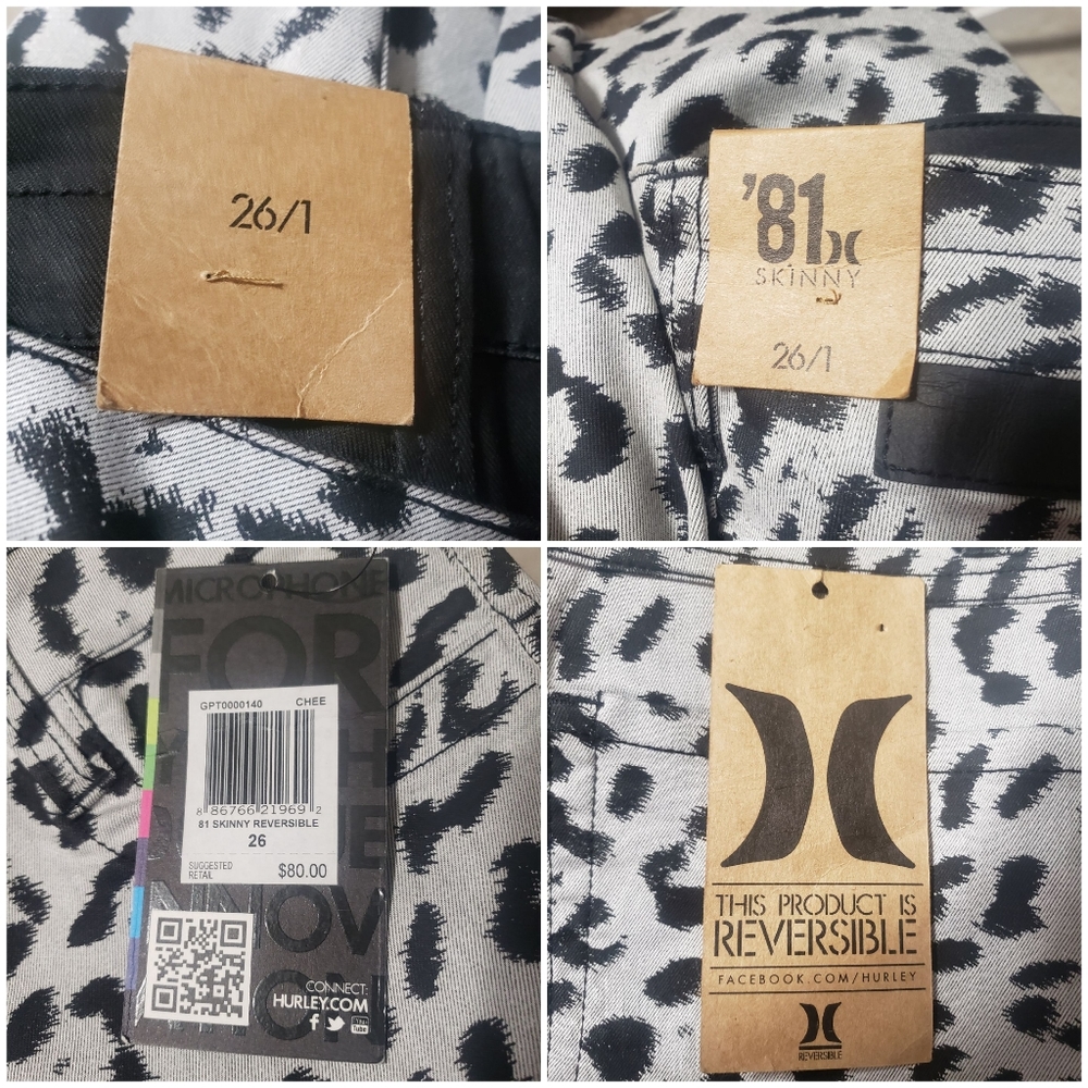 Hurley NWT Sz 26 '81 Skinny Reversible Jeans - Picture 13 of 14